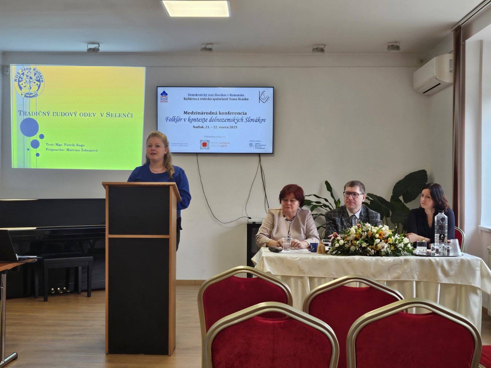 Odborný príspevok o selenčskom kroji na medzinárodnej konferencii